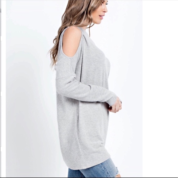 ❤️1 M Off Shoulder Long Sleeve Sweater Tunic - Picture 2 of 4